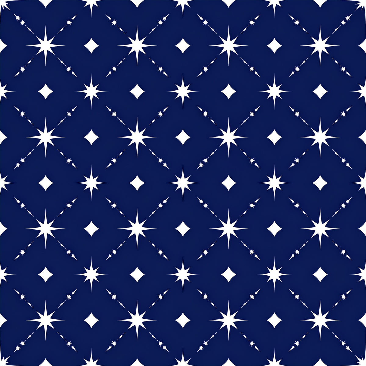 Midnight Nordic Christmas Pattern 14 Quilting Cotton Fabric
