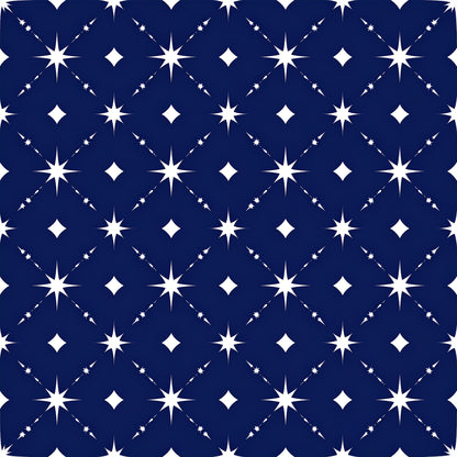 Midnight Nordic Christmas Pattern 14 Quilting Cotton Fabric