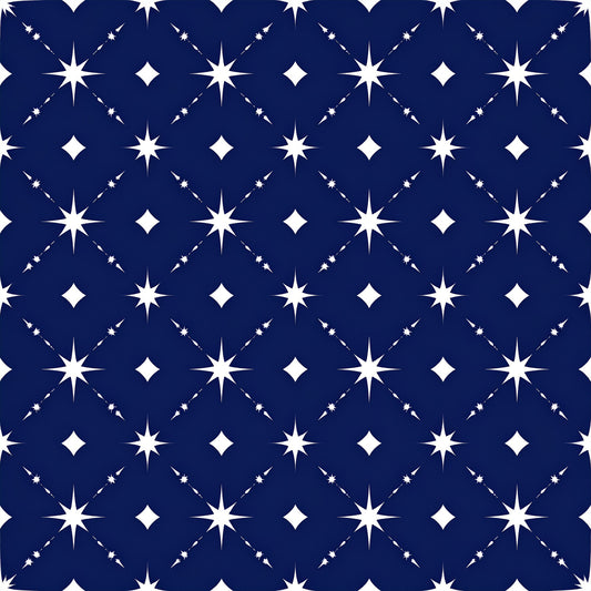 Midnight Nordic Christmas Pattern 14 Quilting Cotton Fabric