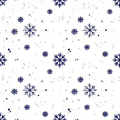Midnight Nordic Christmas Pattern 18 Quilting Cotton Fabric