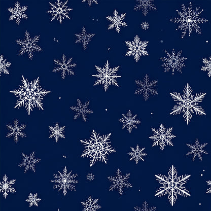 Midnight Nordic Christmas Pattern 2 Quilting Cotton Fabric