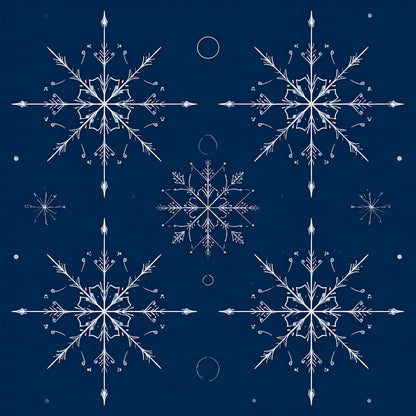 Midnight Nordic Christmas Pattern 8 Quilting Cotton Fabric