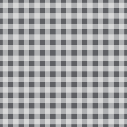 A black and white gingham checkered pattern with alternating light and dark squares in a grid layout.