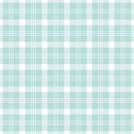 A light blue and white gingham pattern with evenly spaced squares arranged in a grid.