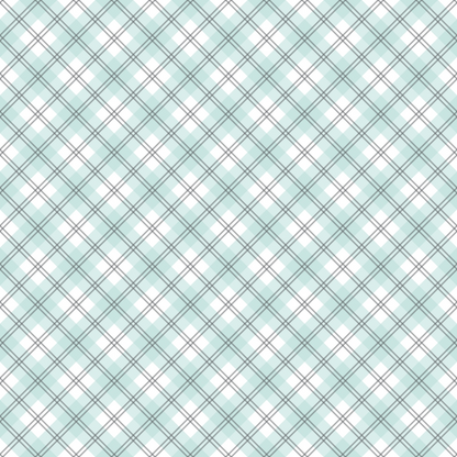 Light blue and white plaid pattern with intersecting diagonal lines forming squares over a repeating design.