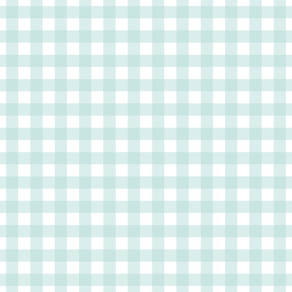 A pastel blue gingham pattern with evenly spaced checks on a white background.