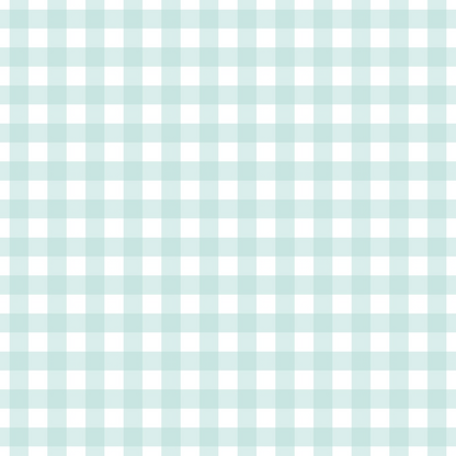 A pastel blue gingham pattern with evenly spaced checks on a white background.