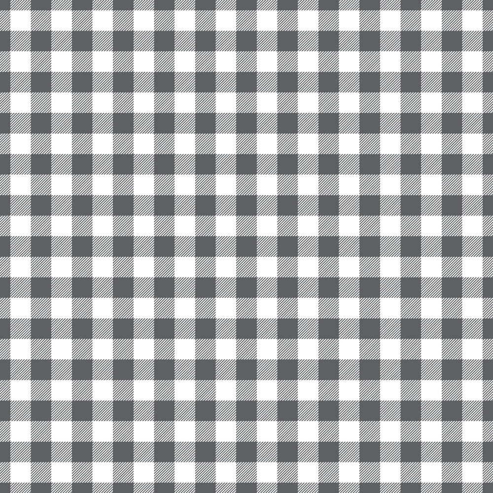 Black and white gingham checkered pattern with evenly spaced squares.