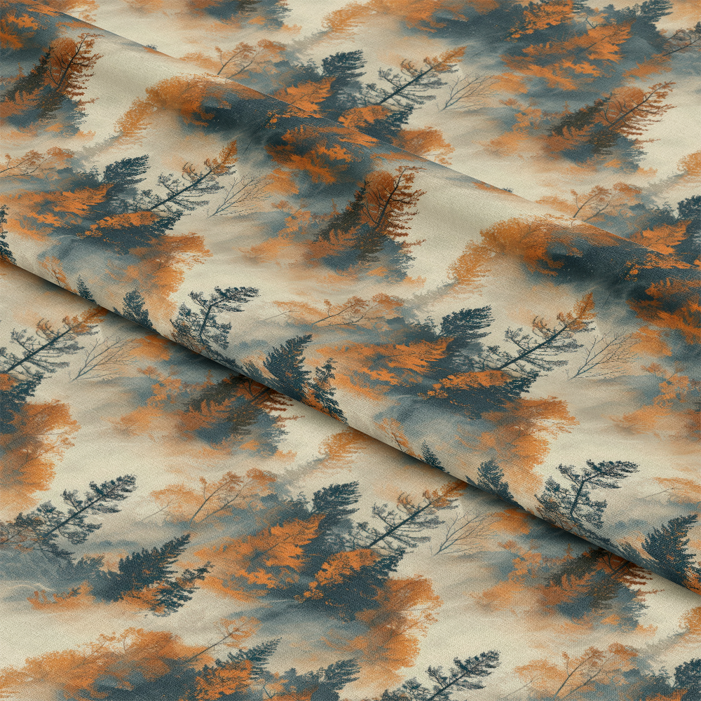 Misty Morning Mountains Pattern 12 Quilting Cotton Fabric