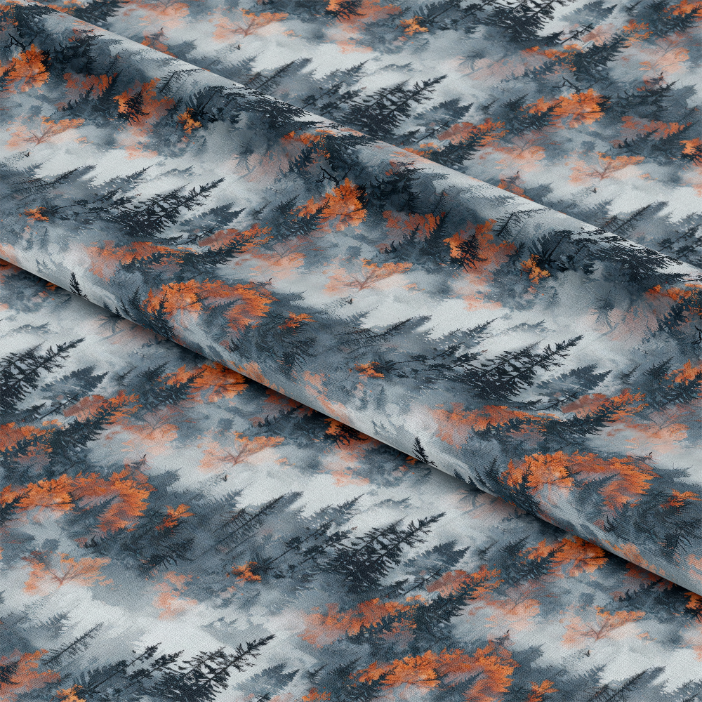 Misty Morning Mountains Pattern 3 Quilting Cotton Fabric