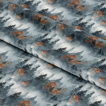 Misty Morning Mountains Pattern 9 Quilting Cotton Fabric