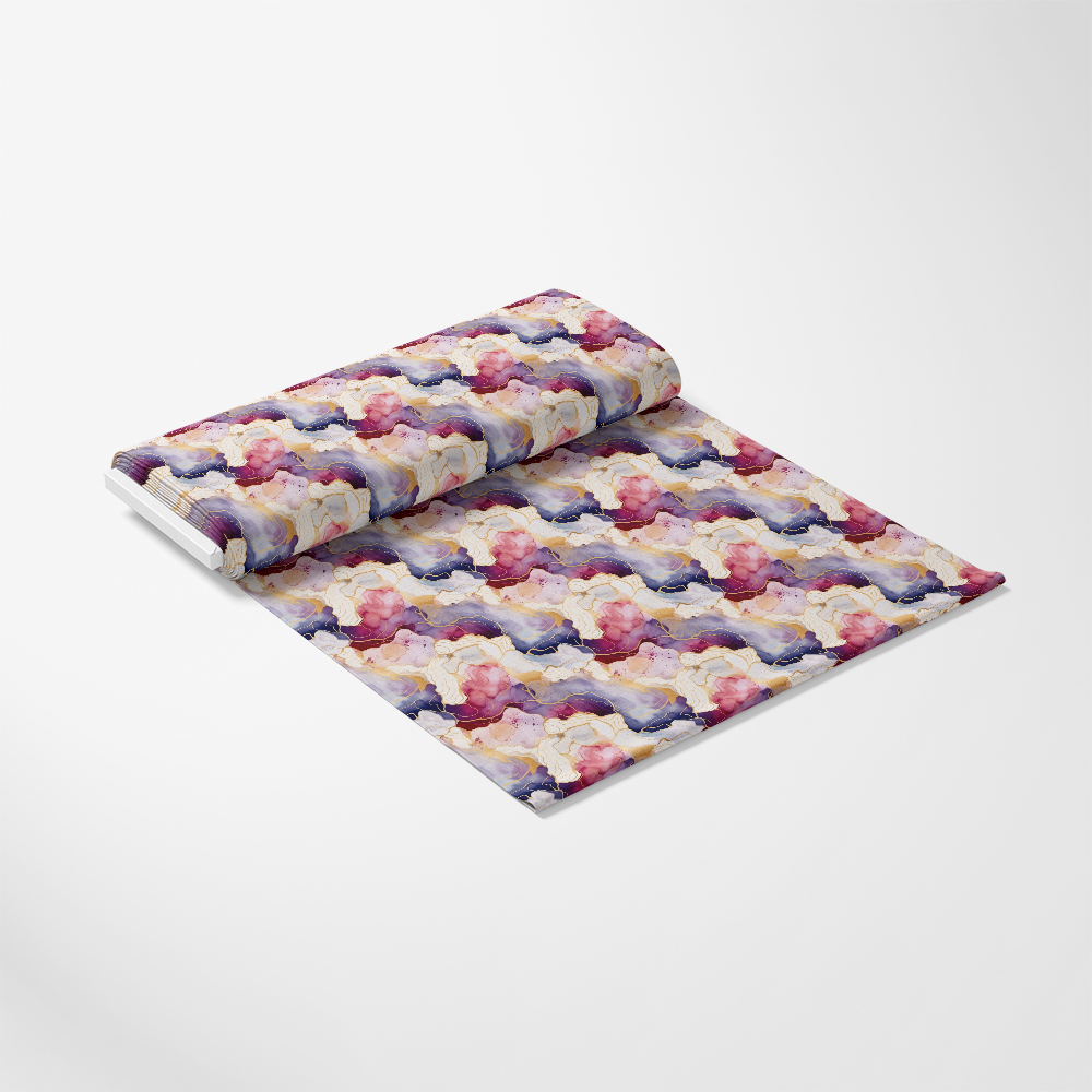 Modern Alcohol Ink Pattern 15 Quilting Cotton Fabric, quilting cotton fabric, fabric yardage, colorful fabric, purple, pink, beige, blue, marbled pattern, abstract design, premium cotton, soft textile, printed cotton, craft material, sewing fabric, artistic fabric, USA printed, vibrant colors, fabric roll, continuous yardage