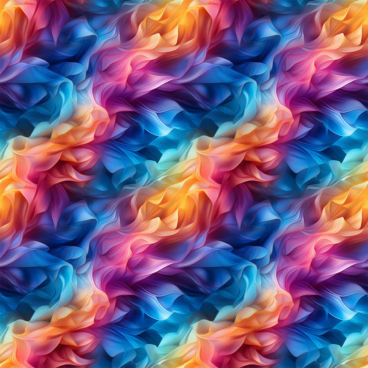 Modern 3D Rainbow Pattern 1 Quilting Cotton Fabric