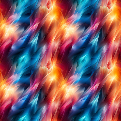 Modern 3D Rainbow Pattern 10 Quilting Cotton Fabric