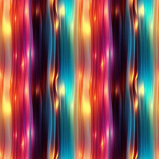 Modern 3D Rainbow Pattern 12 Quilting Cotton Fabric