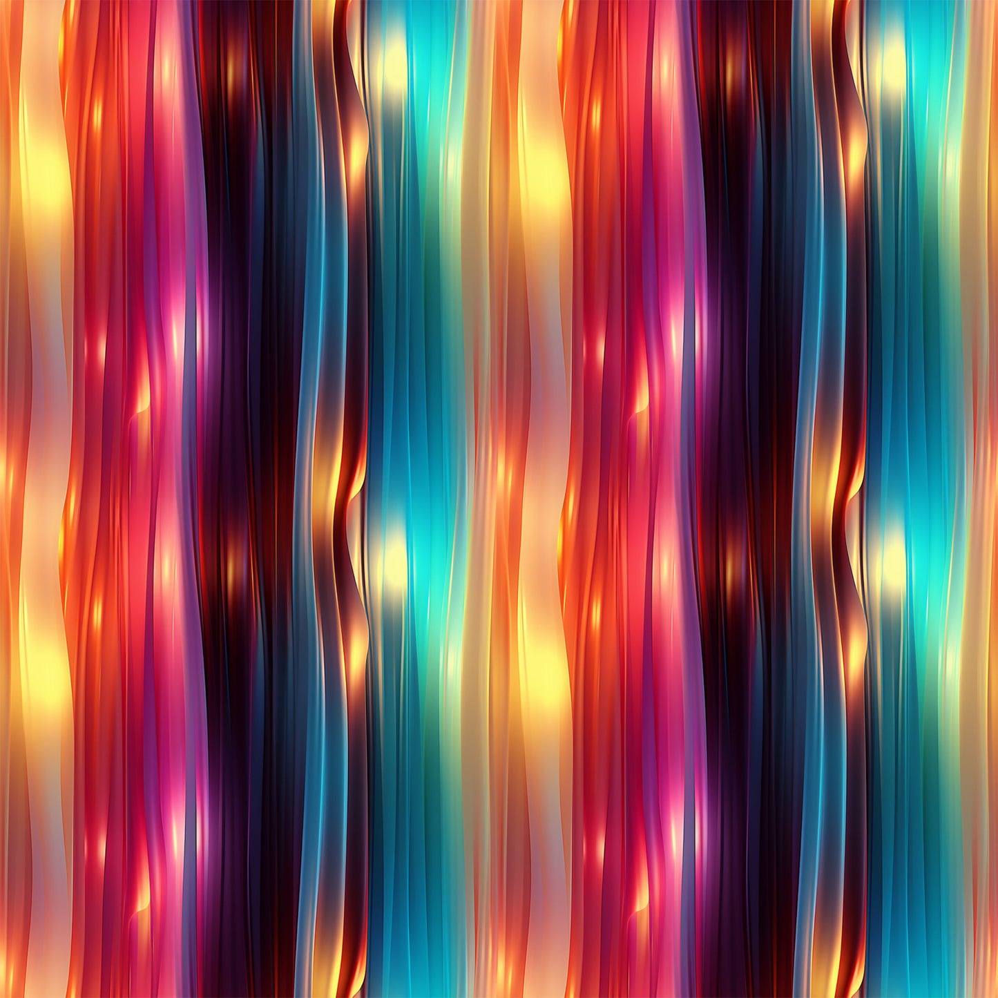 Modern 3D Rainbow Pattern 12 Quilting Cotton Fabric
