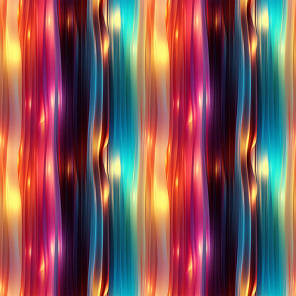 Modern 3D Rainbow Pattern 12 Quilting Cotton Fabric