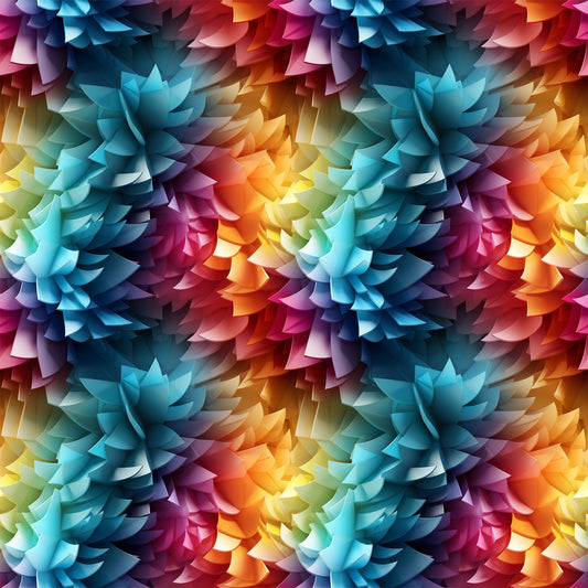 Modern 3D Rainbow Pattern 2 Quilting Cotton Fabric