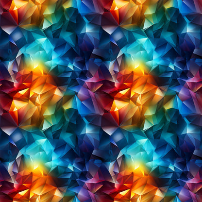 Modern 3D Rainbow Pattern 3 Quilting Cotton Fabric