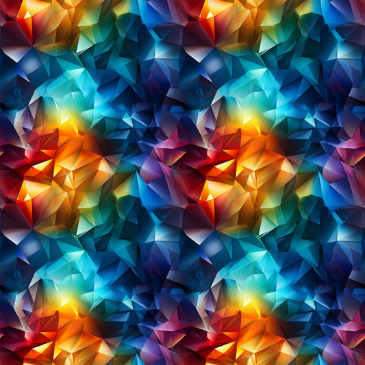 Modern 3D Rainbow Pattern 3 Quilting Cotton Fabric