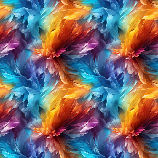 Modern 3D Rainbow Pattern 4 Quilting Cotton Fabric