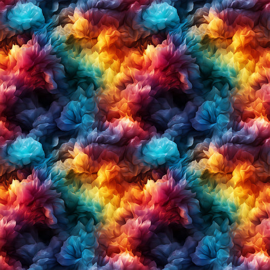 Modern 3D Rainbow Pattern 5 Quilting Cotton Fabric