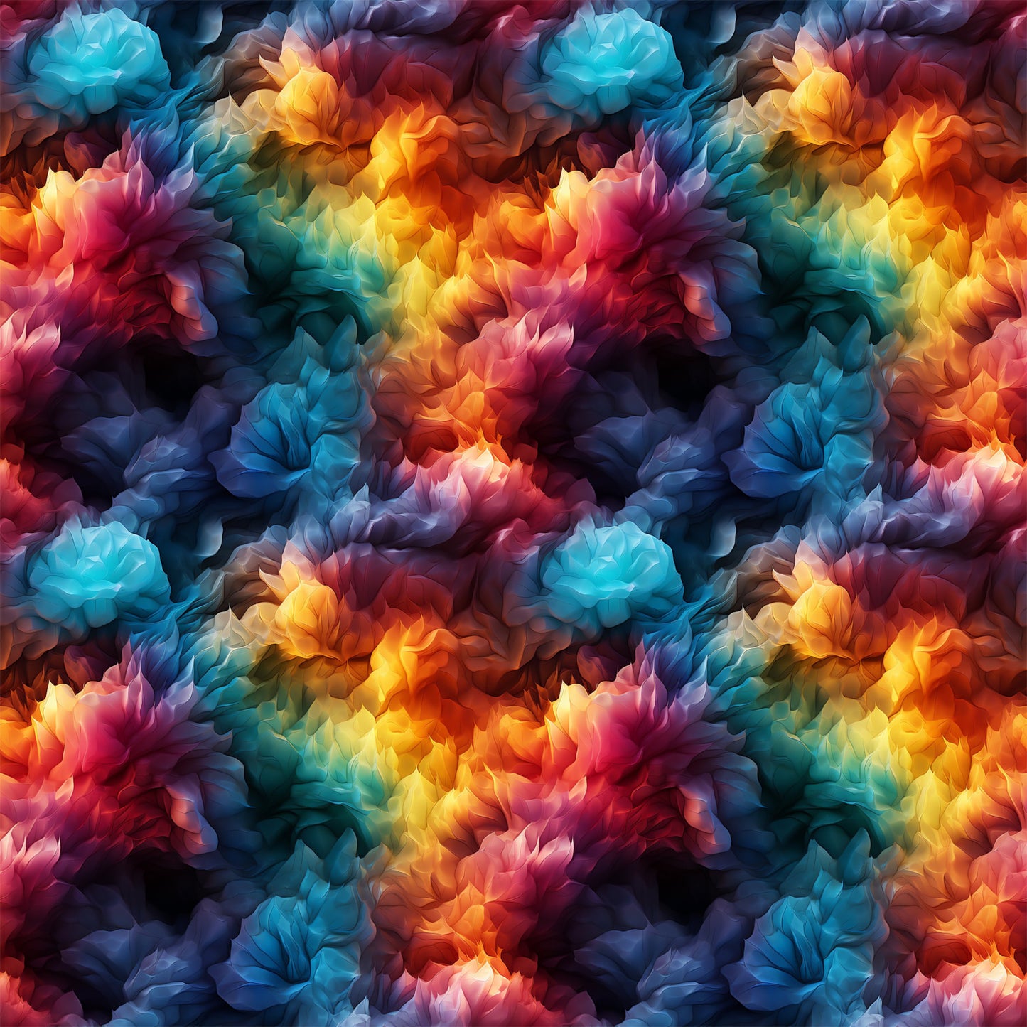 Modern 3D Rainbow Pattern 5 Quilting Cotton Fabric