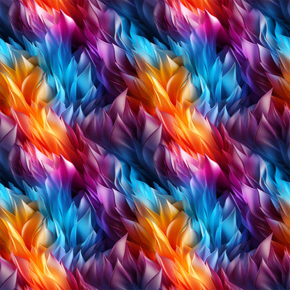 Modern 3D Rainbow Pattern 6 Quilting Cotton Fabric