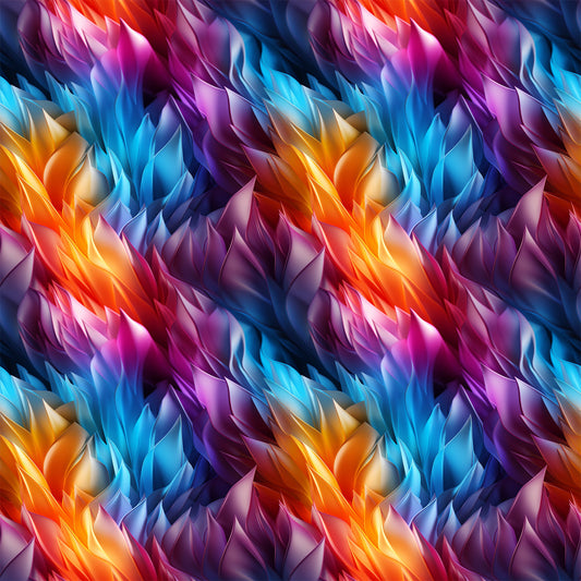 Modern 3D Rainbow Pattern 6 Quilting Cotton Fabric