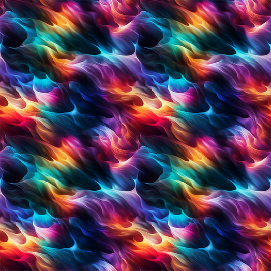 Modern 3D Rainbow Pattern 7 Quilting Cotton Fabric