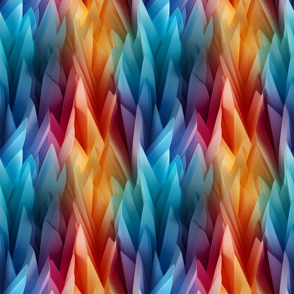 Modern 3D Rainbow Pattern 8 Quilting Cotton Fabric