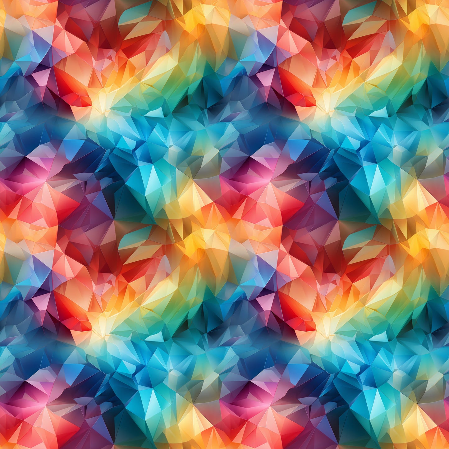 Modern 3D Rainbow Pattern 9 Quilting Cotton Fabric