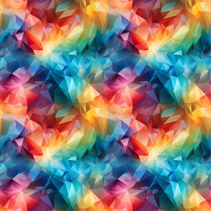 Modern 3D Rainbow Pattern 9 Quilting Cotton Fabric