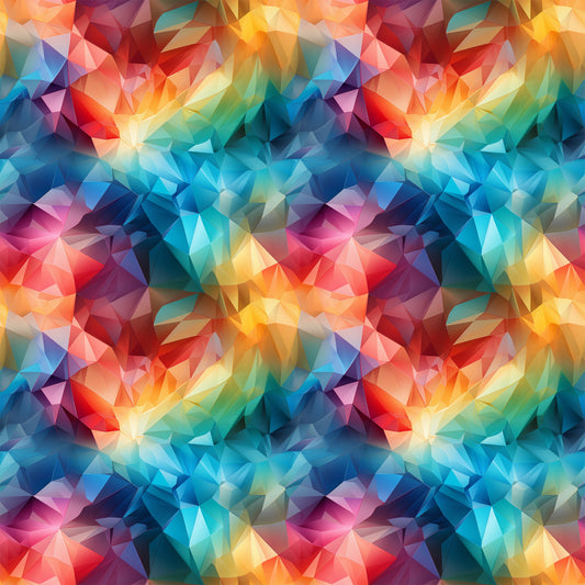 Modern 3D Rainbow Pattern 9 Quilting Cotton Fabric