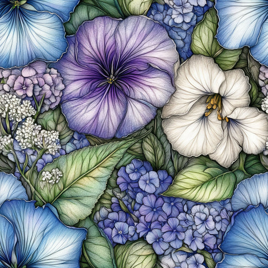 Morning Glory Pattern 3 Quilting Cotton Fabric
