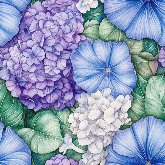 Morning Glory Pattern 4 Quilting Cotton Fabric
