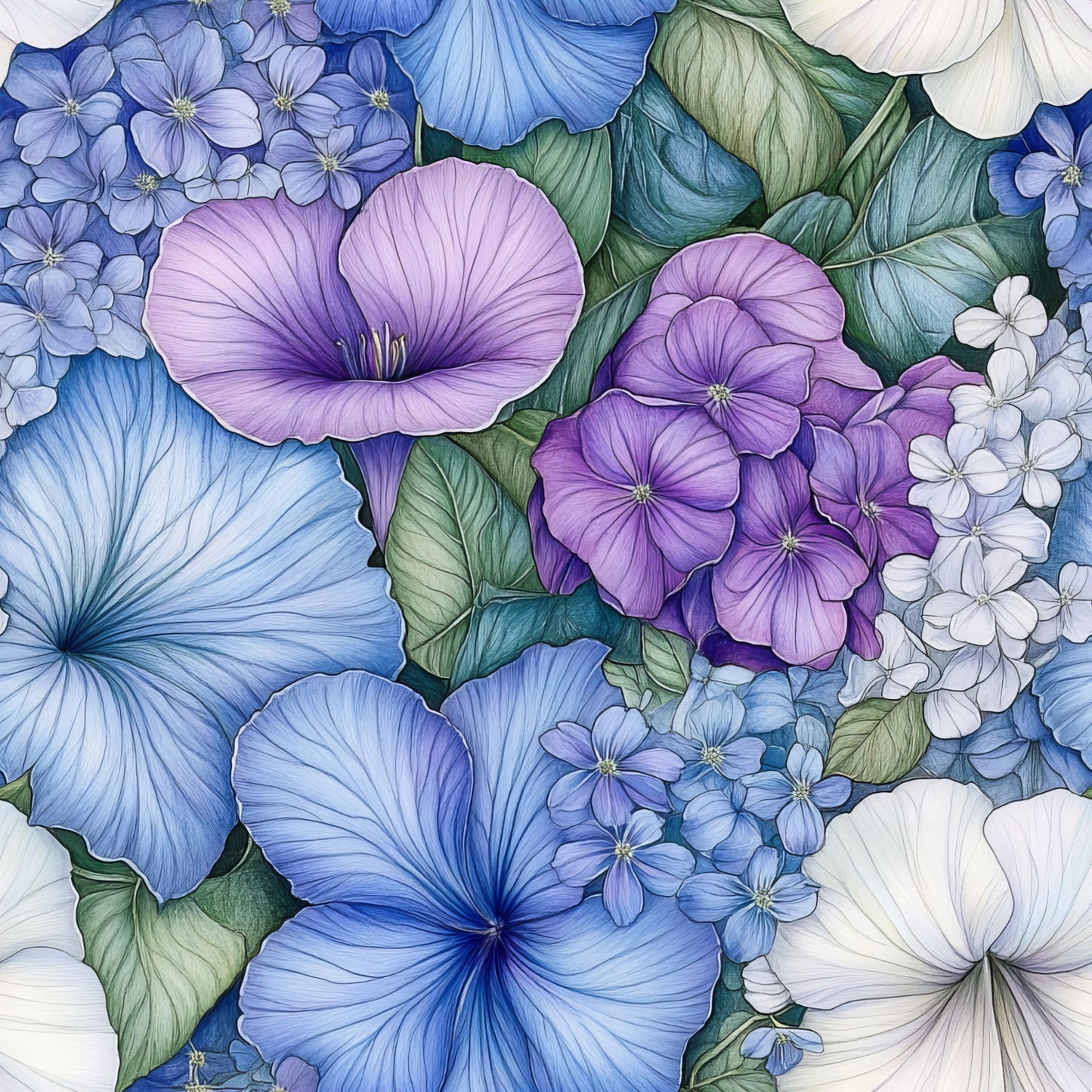 Morning Glory Pattern 6 Quilting Cotton Fabric