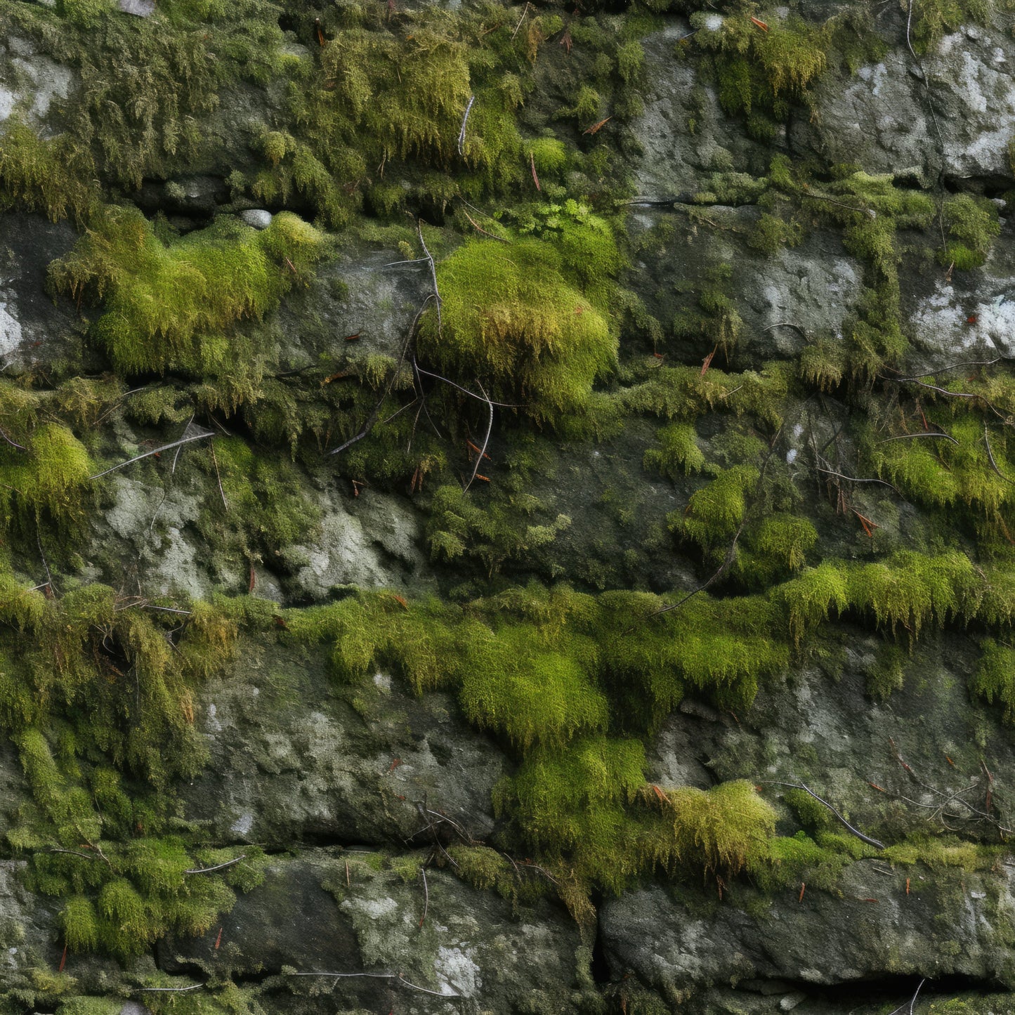 Moss Textures Pattern 2 Quilting Cotton Fabric