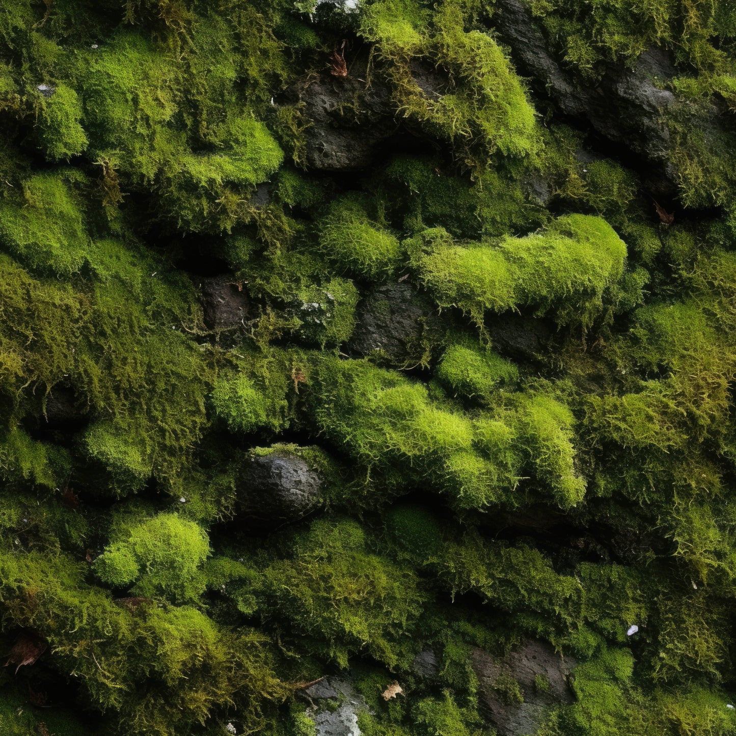 Moss Textures Pattern 4 Quilting Cotton Fabric