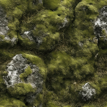 Moss Textures Pattern 5 Quilting Cotton Fabric