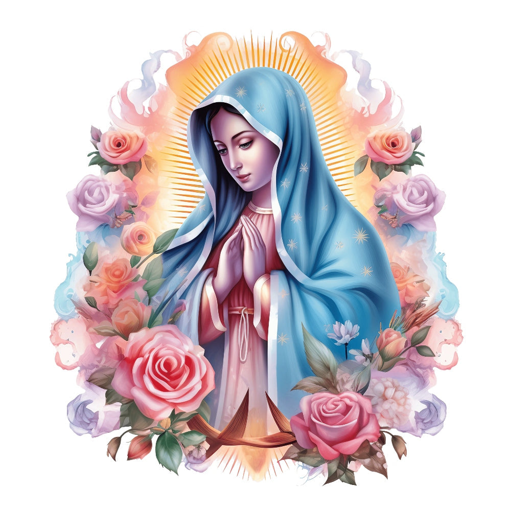 Mother Mary Catholic Fabric Panel 1