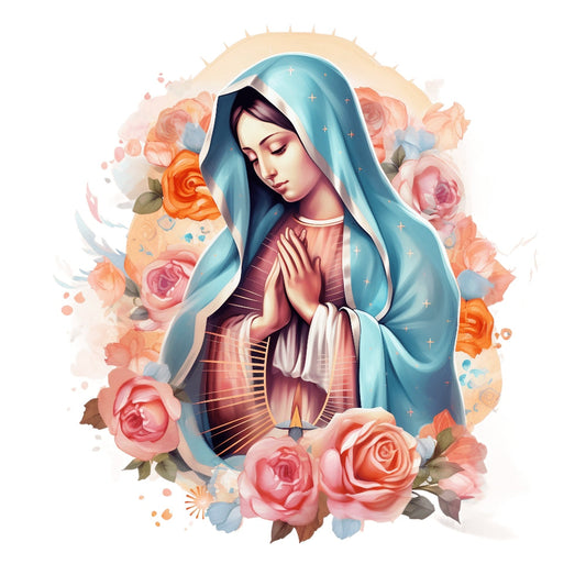 Mother Mary Catholic Fabric Panel 13