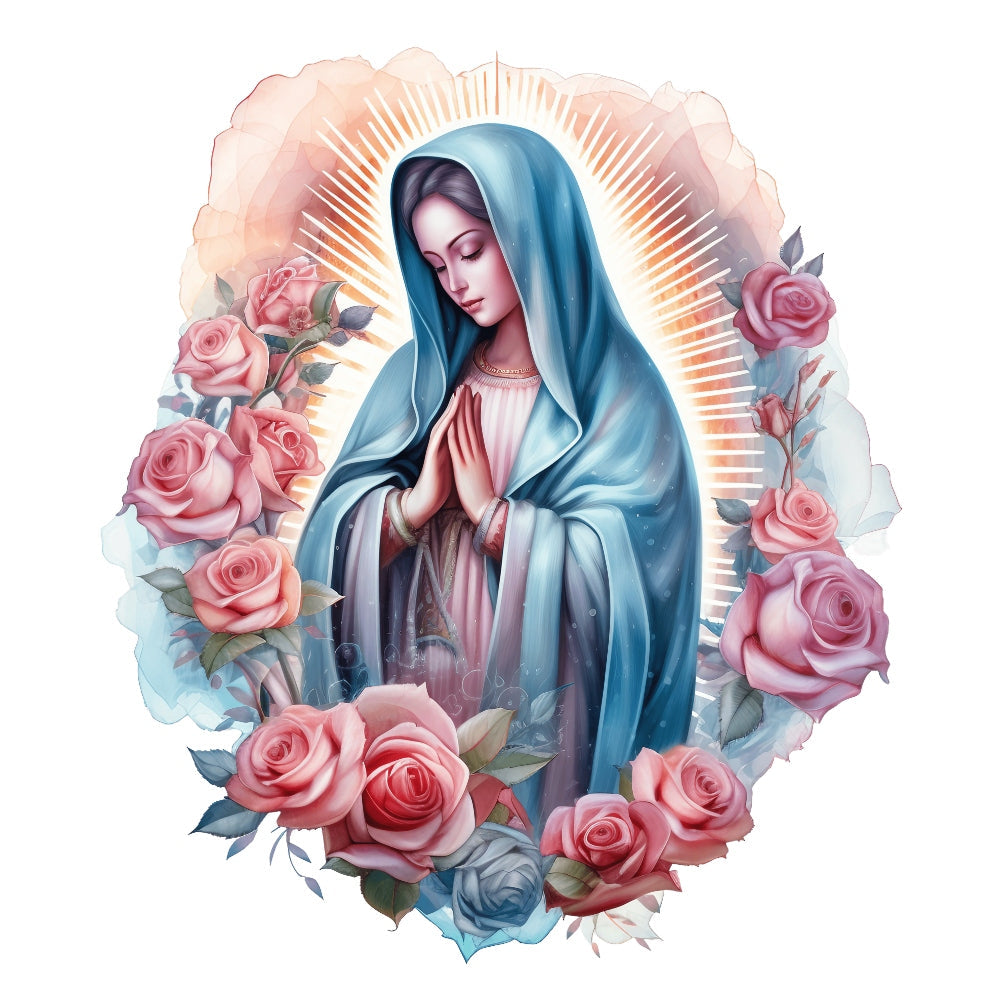 Mother Mary Catholic Fabric Panel 14