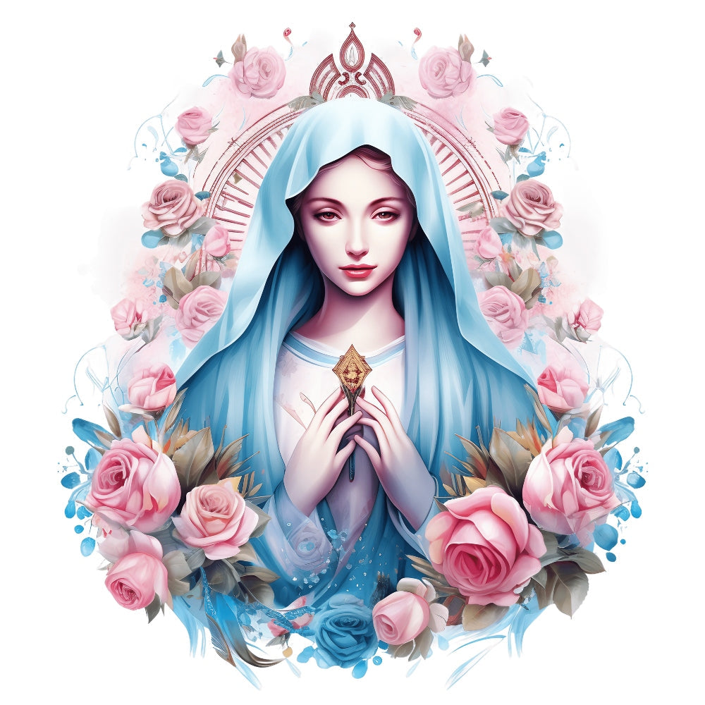 Mother Mary Catholic Fabric Panel 15