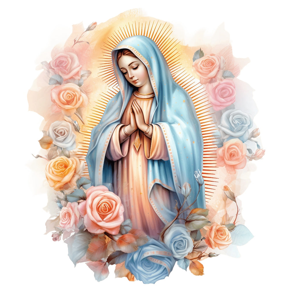 Mother Mary Catholic Fabric Panel 2