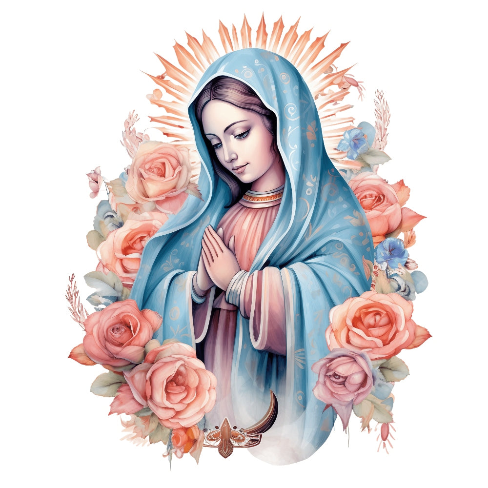 Mother Mary Catholic Fabric Panel 9