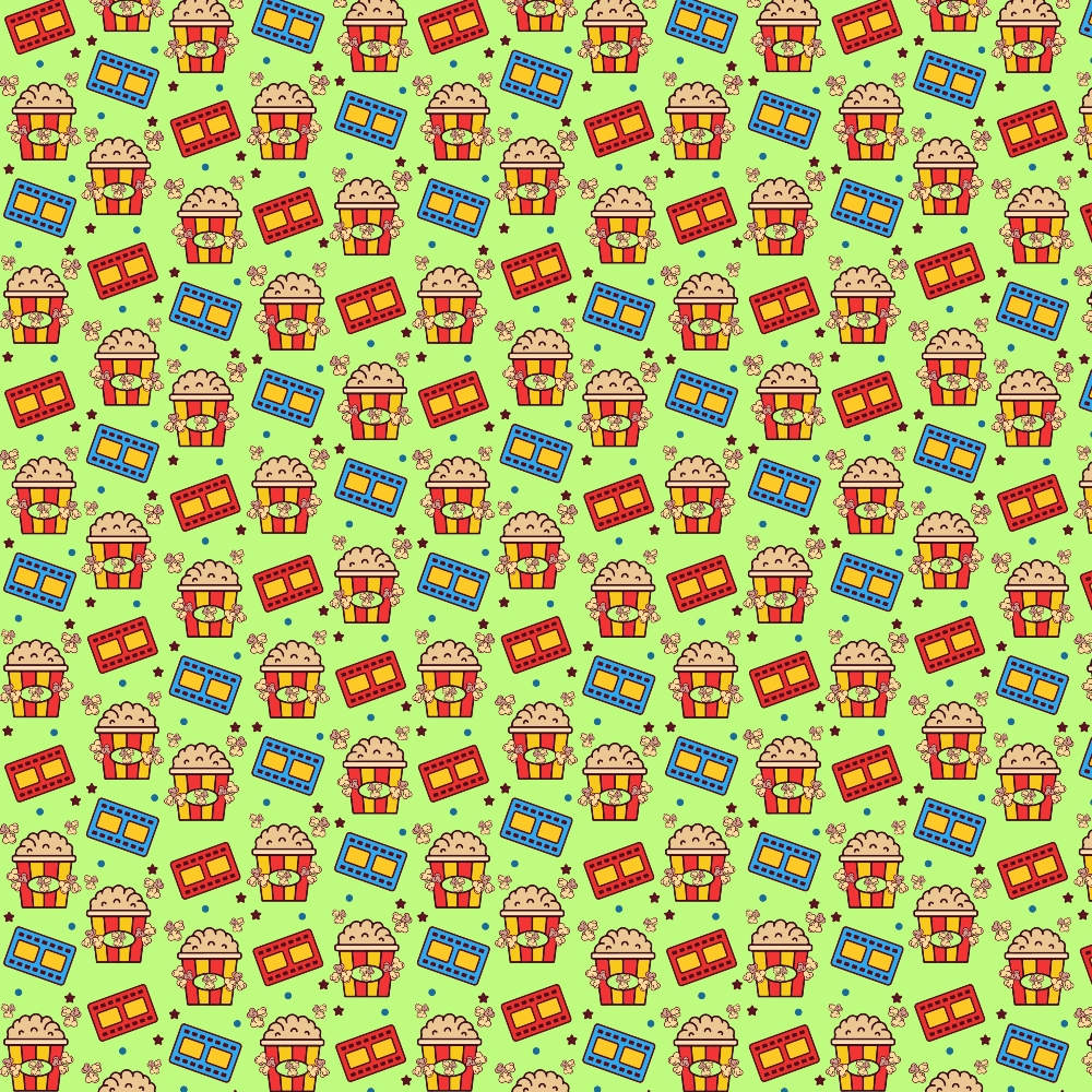 Pattern of pixelated hamburger characters with boxes and stars on a light green background.