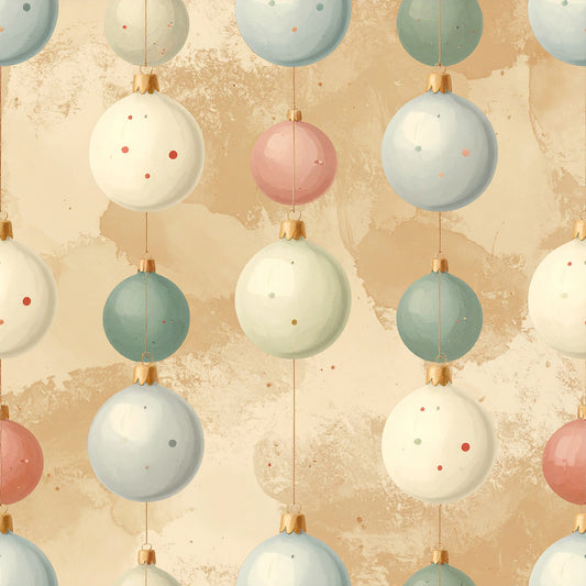 Muted Christmas Botanical Winter Pattern 8 Quilting Cotton Fabric