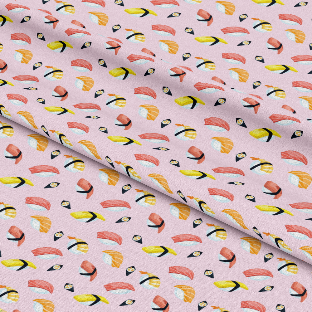 My Favorite Sushi Pattern 10 Quilting Cotton Fabric