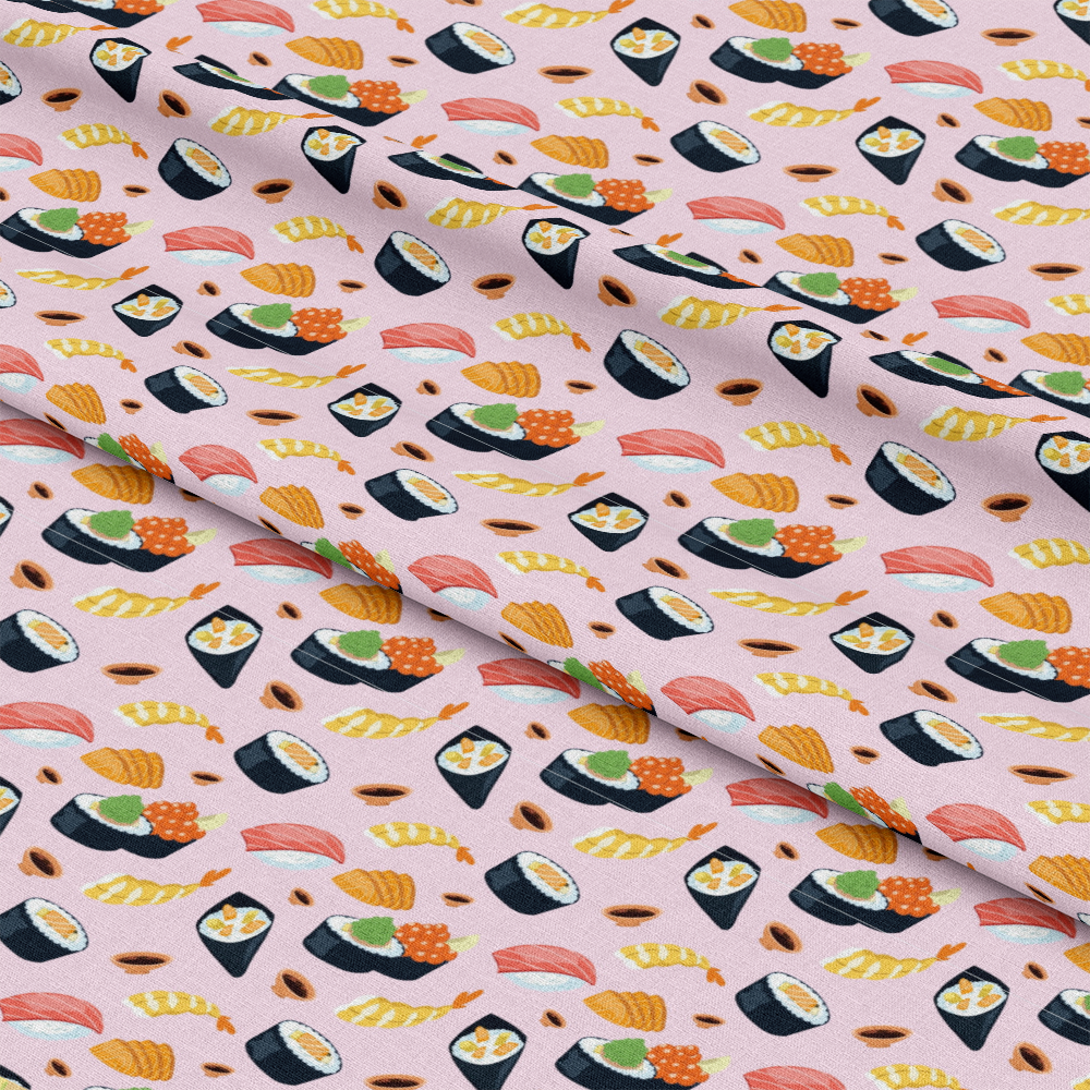My Favorite Sushi Pattern 9 Quilting Cotton Fabric